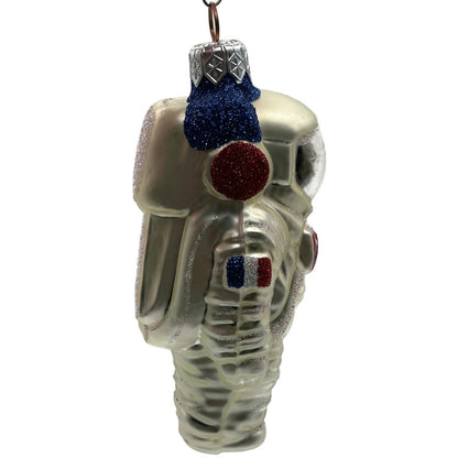Patricia Breen A Walk on the Moon Spaceman Silver Astronaut Christmas Ornament