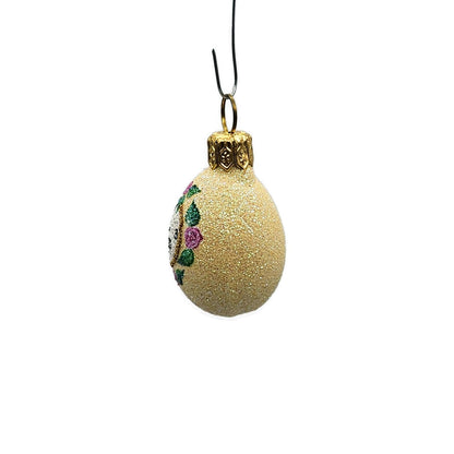 Patricia Breen Miniature Egg Little Clock Flowers Easter Christmas Tree Ornament