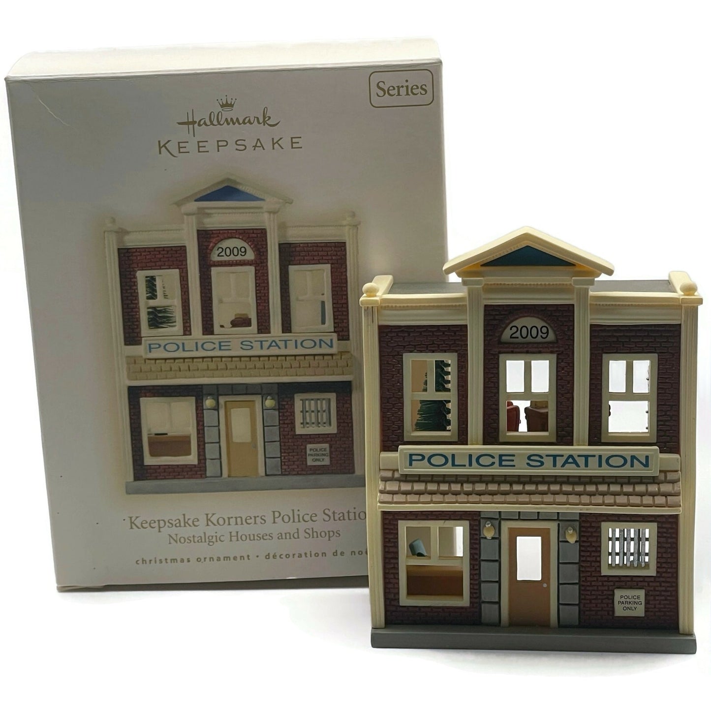 Hallmark Ornament Keepsake Korners Police Station Nostalgic 2009 Christmas Tree