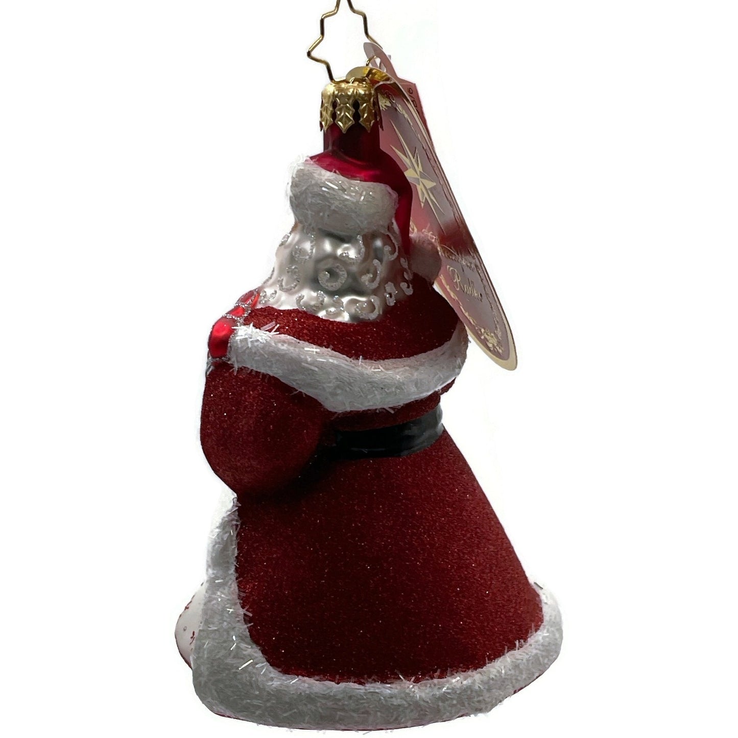 Christopher Radko Santas Flurry of Joy Snowflakes Christmas Decor Ornament