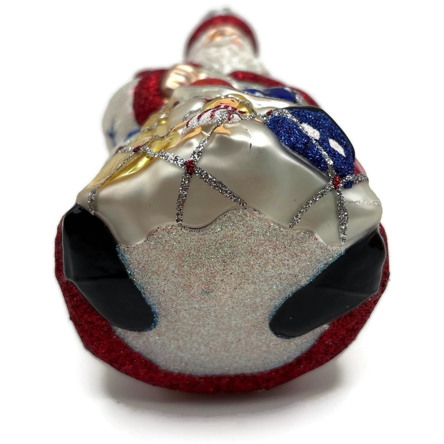 Patricia Breen Presents Pearl With Stars Patriotic Santa Christmas Tree Ornament