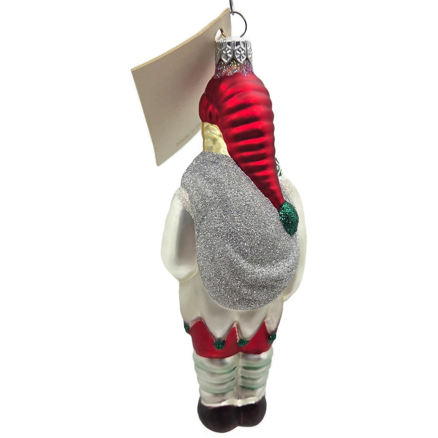 Patricia Breen Jack Frost Boy Red Snowflake Winter Glass Christmas Tree Ornament