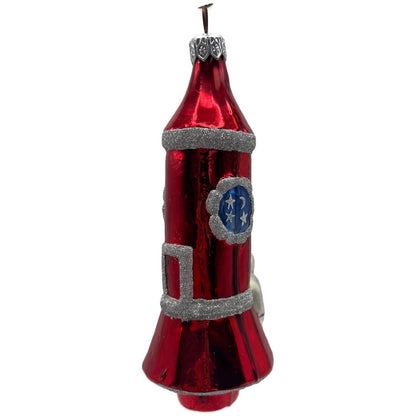 Patricia Breen Rocketboy USA Silver Space Suit Patriotic NASA Christmas Ornament