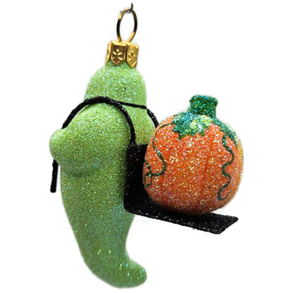 Patricia Breen Halloween Delivery Green Frankenstein Orange Christmas Ornament