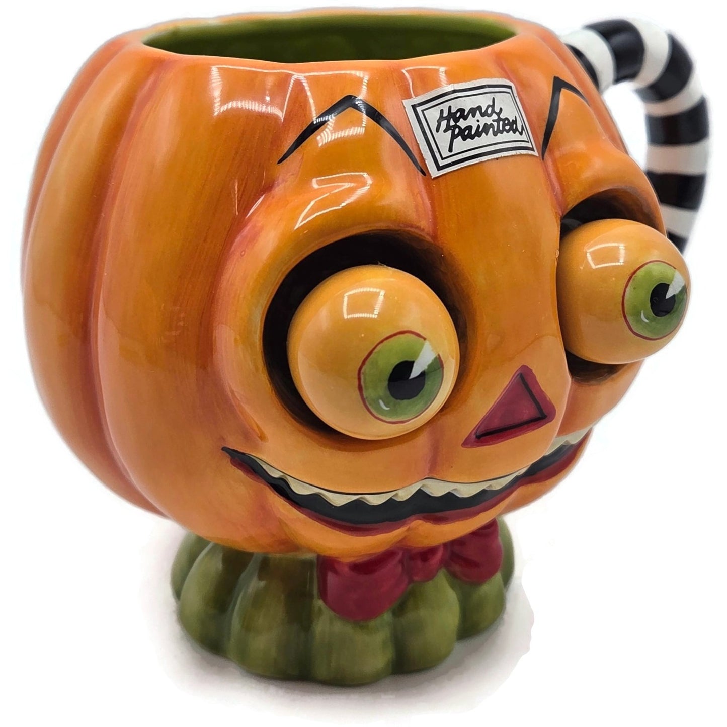 Department 56 Halloween Google Eye Pumpkin Coffee Tea Mug Cup Ceramic 56.34599