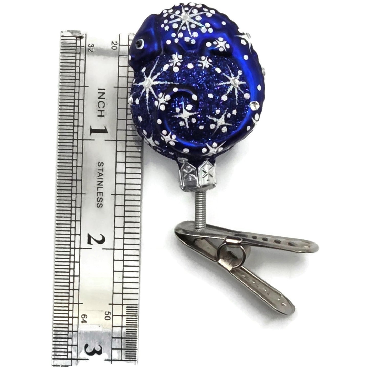 Patricia Breen Ultra Miniature Chameleon Snowflakes Clip On Christmas Ornament