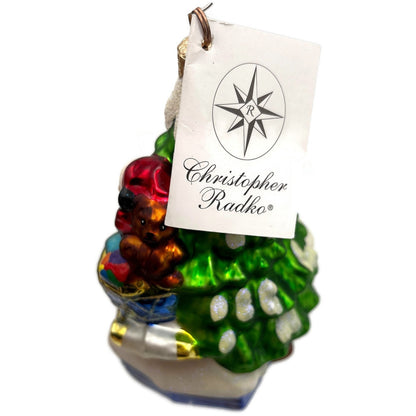 Christopher Radko Up On The House Top Santa Christmas Tree Ornament 99-215-0