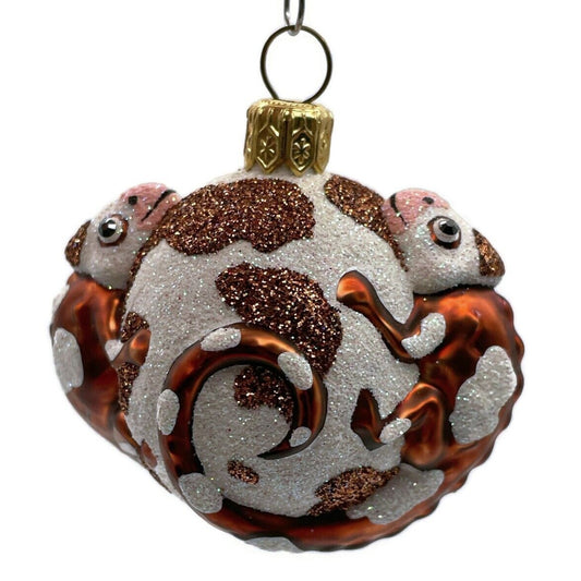 Patricia Breen For James Twice Brown Cow Chameleon Lizard Christmas Ornament