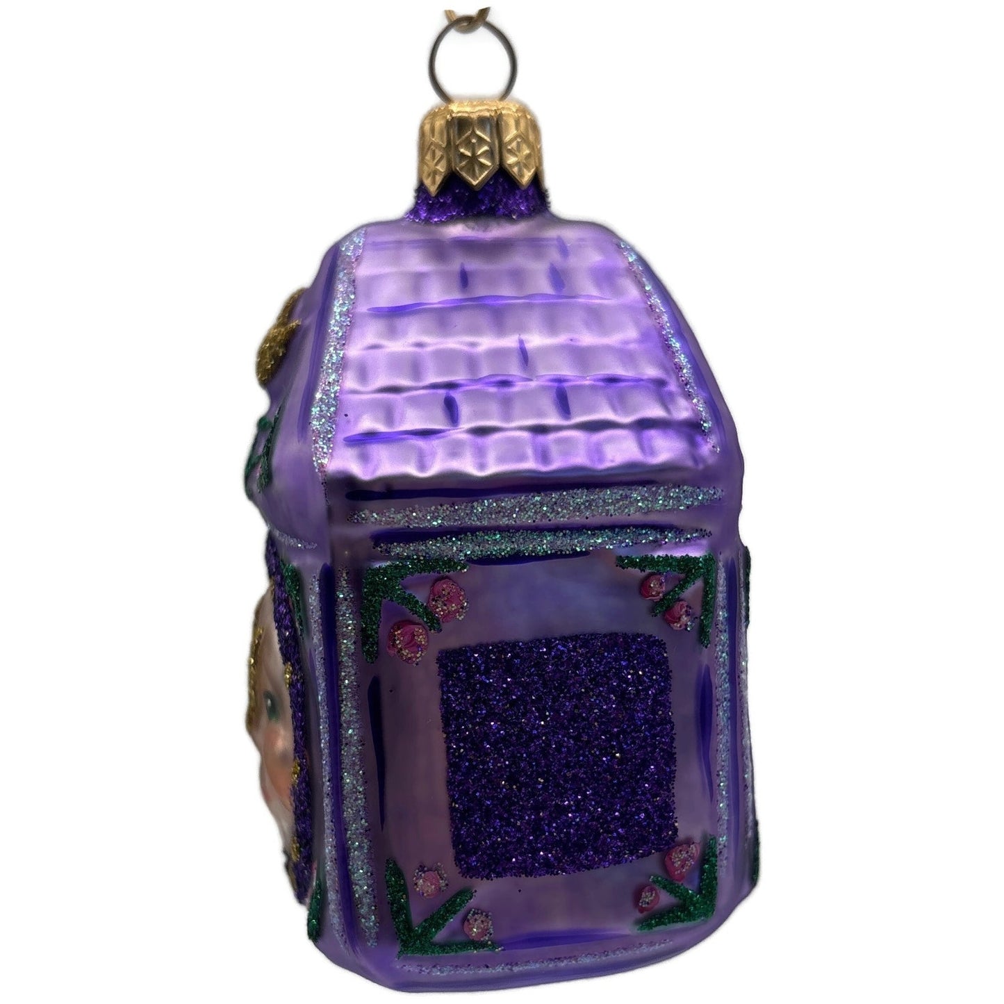 Patricia Breen Hickory Dickory Clock Lavender Birds Flowers Christmas Ornament