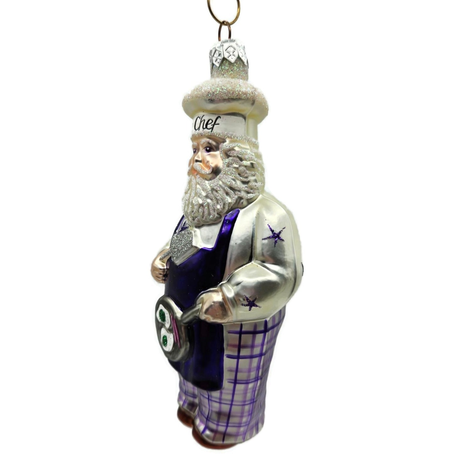 Patricia Breen Sunnyside Up Santa Green Eggs Ham Le Chef Christmas Ornament CO