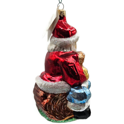 Christopher Radko Story Time Santa Claus Reindeer Christmas Ornament 95-0220