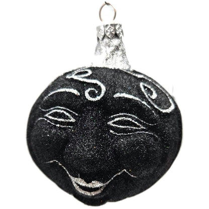 Patricia Breen Halloween Fanciful Pumpkin Black Silver Christmas Ornament 9812