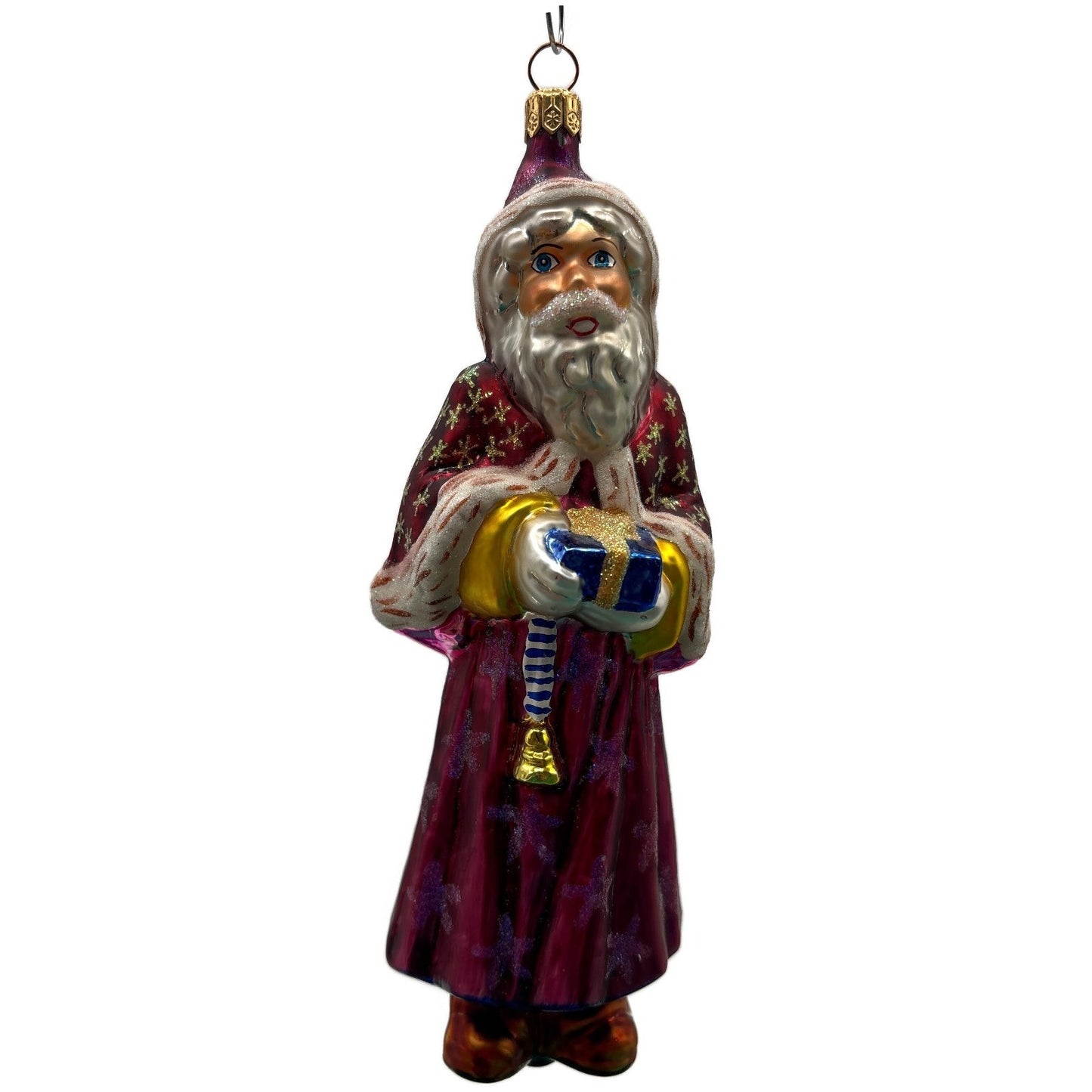 Christopher Radko Velvet Plum Nicholas Santa Christmas Tree Ornament 98-104-0