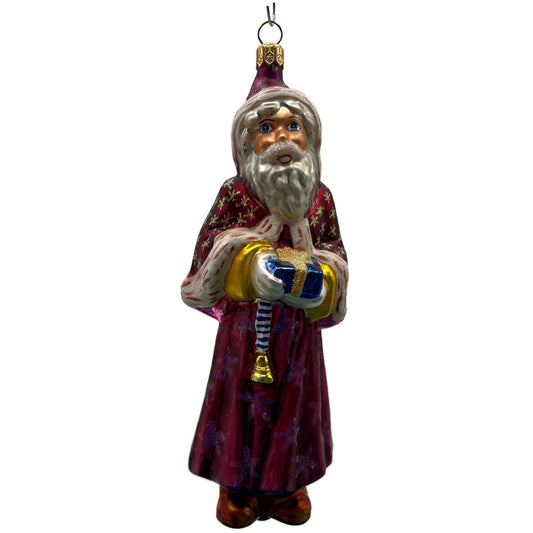 Christopher Radko Velvet Plum Nicholas Santa Christmas Tree Ornament 98-104-0