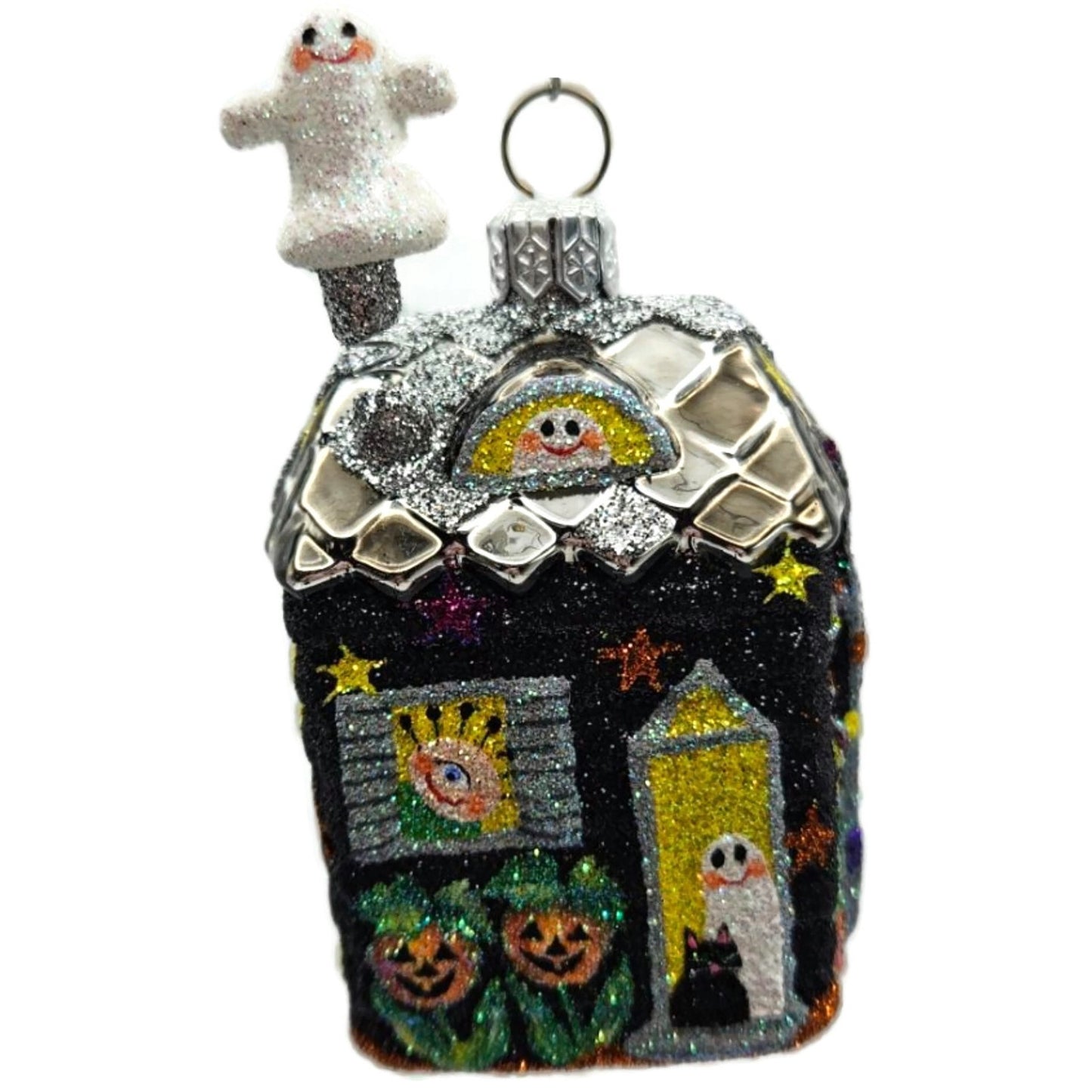 Patricia Breen Creature Cottage Ghost Black Moon Halloween Christmas Ornament