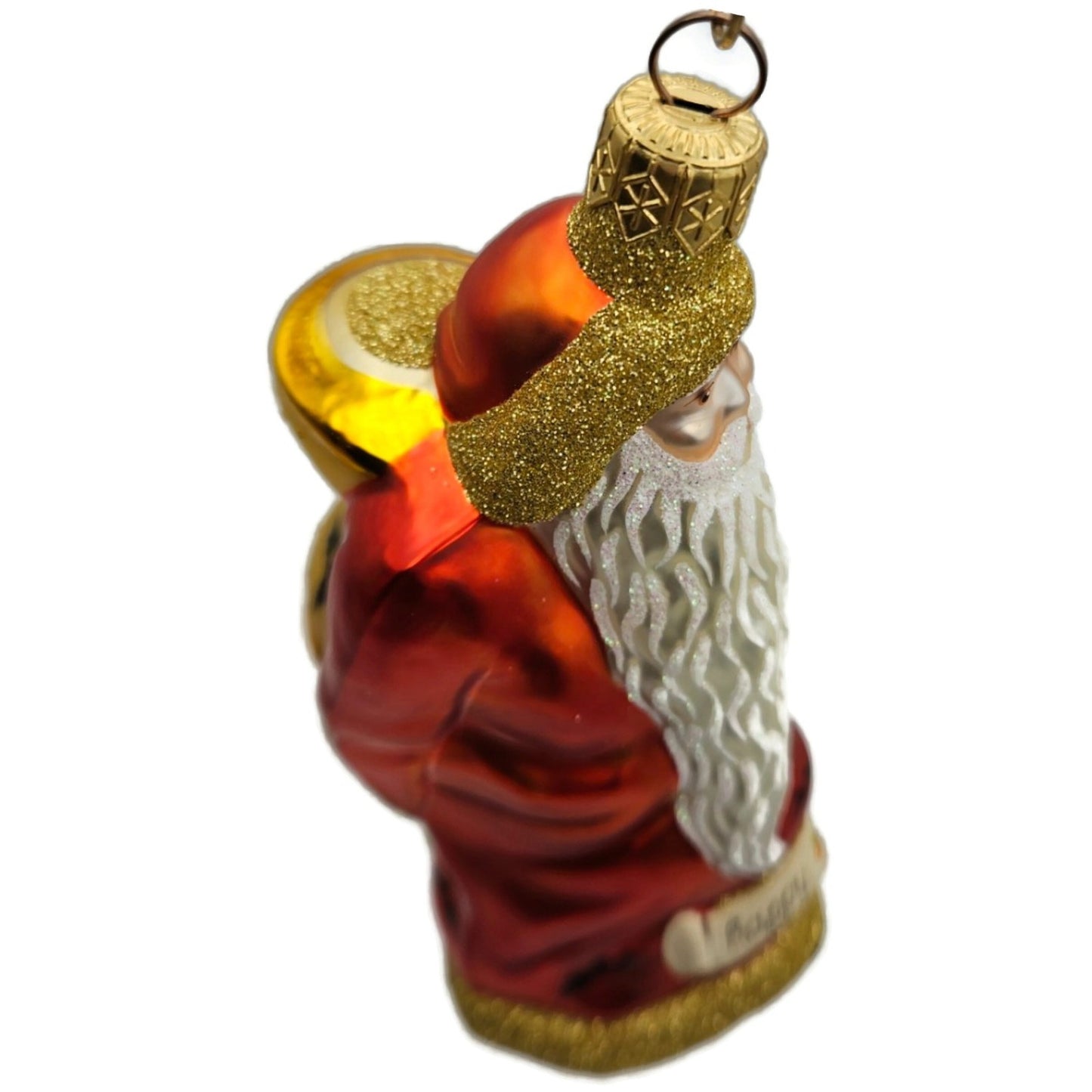 Patricia Breen Out With The Old Santa Claus Orange Pumpkin Halloween Ornament CO