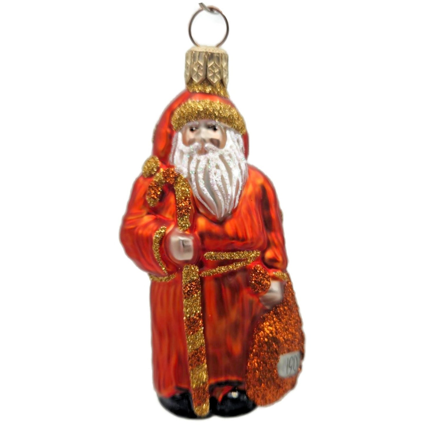 Patricia Breen Miniature Millennium Santa Orange Halloween Christmas Ornament