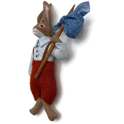 Gladys Boalt Brer Rabbit Uncle Remus Handmade Fabric Christmas Ornament Signed