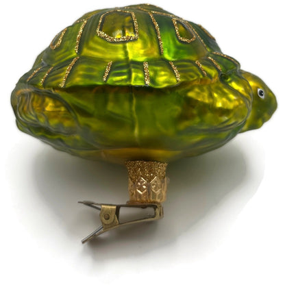 Patricia Breen Henris Turtle Art Green Animal Clip On Christmas Tree Ornament