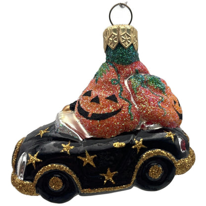 Patricia Breen Knightsbridge Santa Halloween Black Pumpkin Christmas Ornament