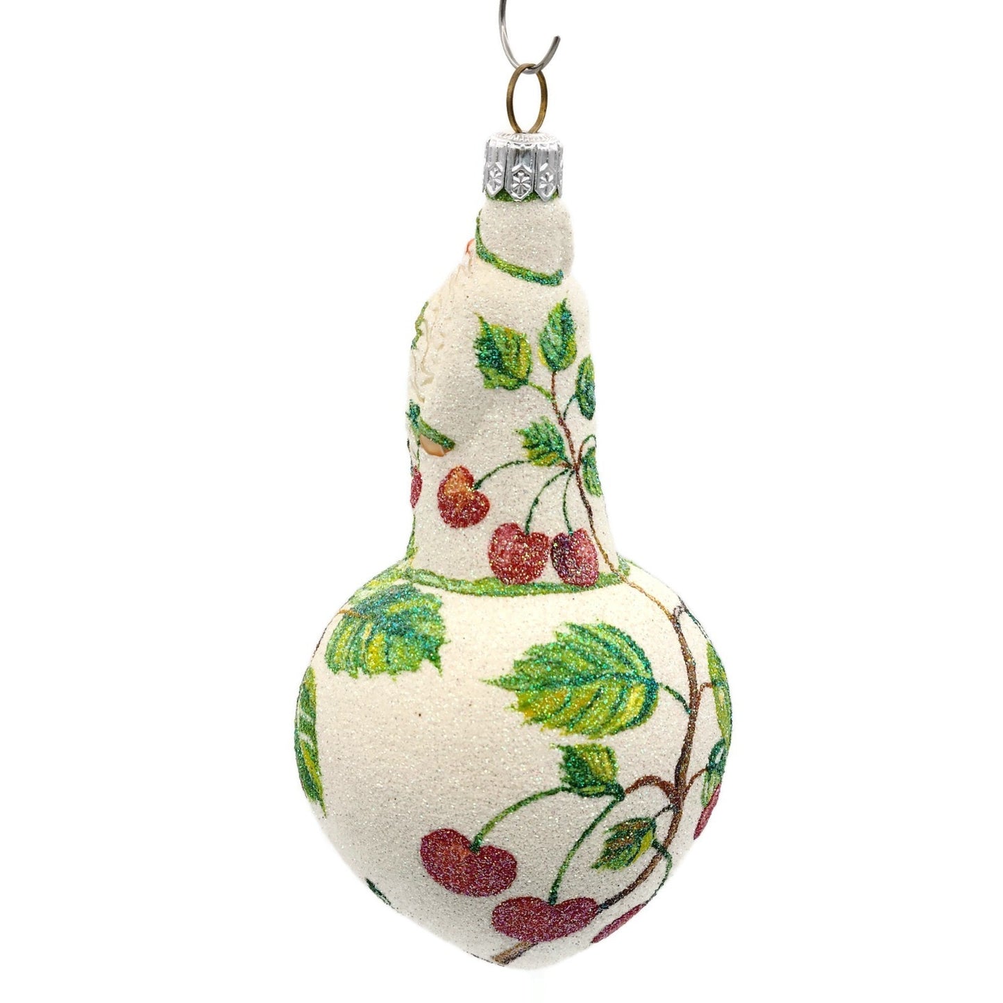 Patricia Breen Spearman Santa Cherries Christmas Spring Holiday Ornament 2562