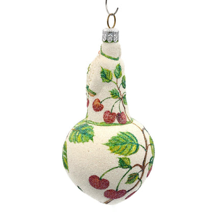 Patricia Breen Spearman Santa Cherries Christmas Spring Holiday Ornament 2562