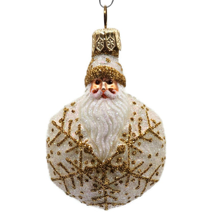 Patricia Breen Snowflake Noel Pearl Gold Santa Claus Glitter Christmas Ornament