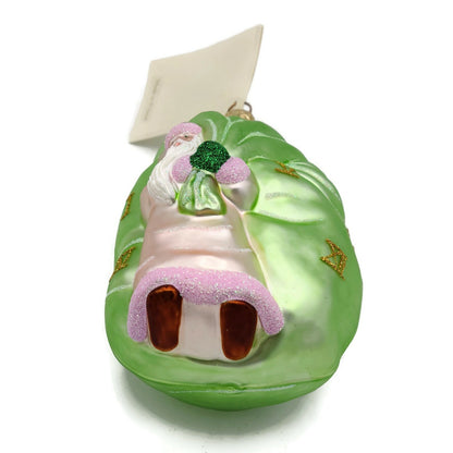 Patricia Breen Advent Santa Roman Numerals Pink Christmas Tree Holiday Ornament