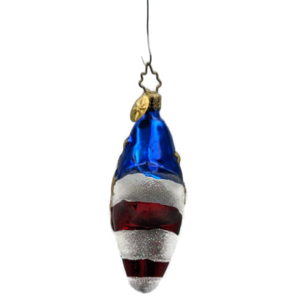 Christopher Radko Freedom Star Patriotic Memorial Christmas Ornament 01-0928-0