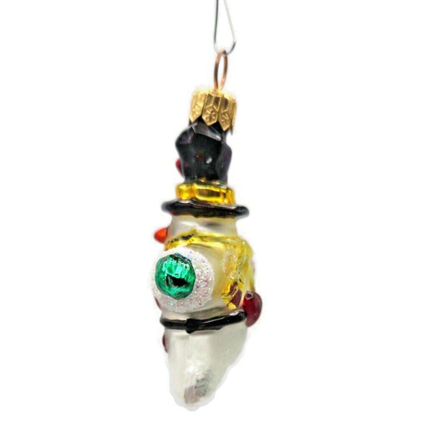 Christopher Radko Hearts for You Gem Snowman w/ Hat Christmas Ornament 99-955-0