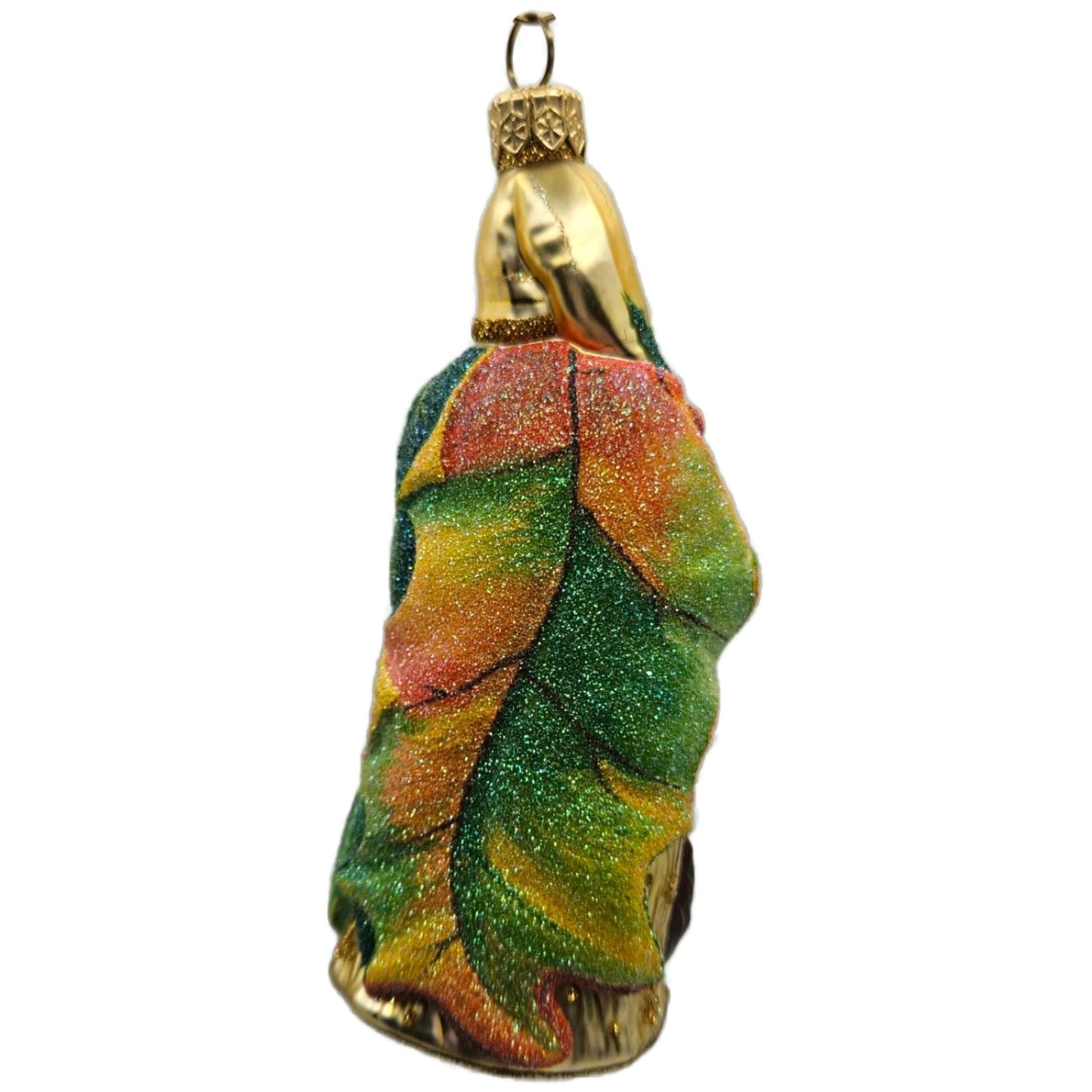 Patricia Breen Glad Tidings Gold Santa Claus Autumn Fall Christmas Tree Ornament