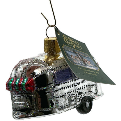 Vintage Camping Trailer Ornament Old World Christmas Holiday Tree OWC 46053