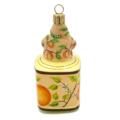 Patricia Breen Tea Time Santa Peach Tea Party Free Standing Holiday Ornament