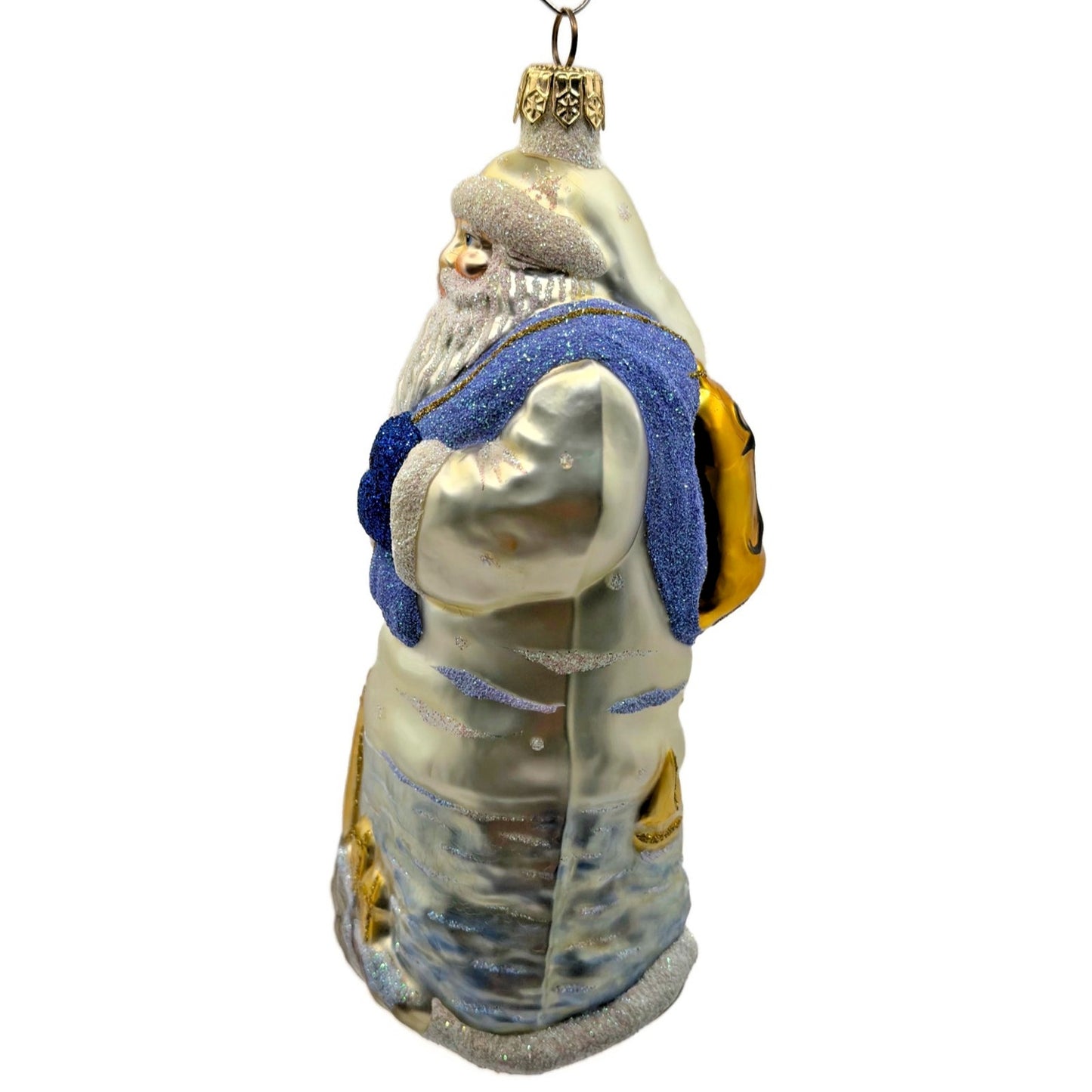 Patricia Breen Santa Of The Safe Harbour Pearl Gold Anchor Bell Summer Ornament