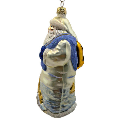 Patricia Breen Santa Of The Safe Harbour Pearl Gold Anchor Bell Summer Ornament