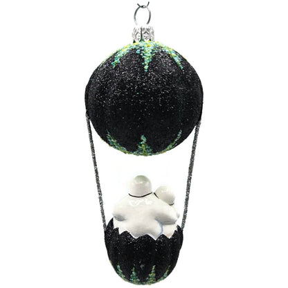 Patricia Breen Sweet Seekers Black Pumpkin Ghost Bat Halloween Tree Ornament