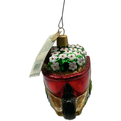 Wheelbarrow Flower Garden Ornament Spring Old World Christmas Holiday Tree OWC