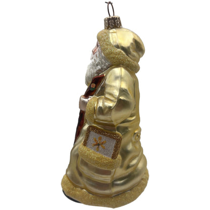Patricia Breen Santa For Kevin Fall Yellow Flowers Christmas Tree Ornament
