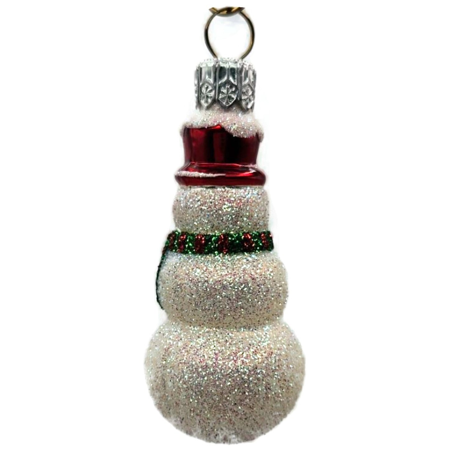 Patricia Breen The Littlest Snowman Stripe Scarf Red Hat Christmas Ornament 2327