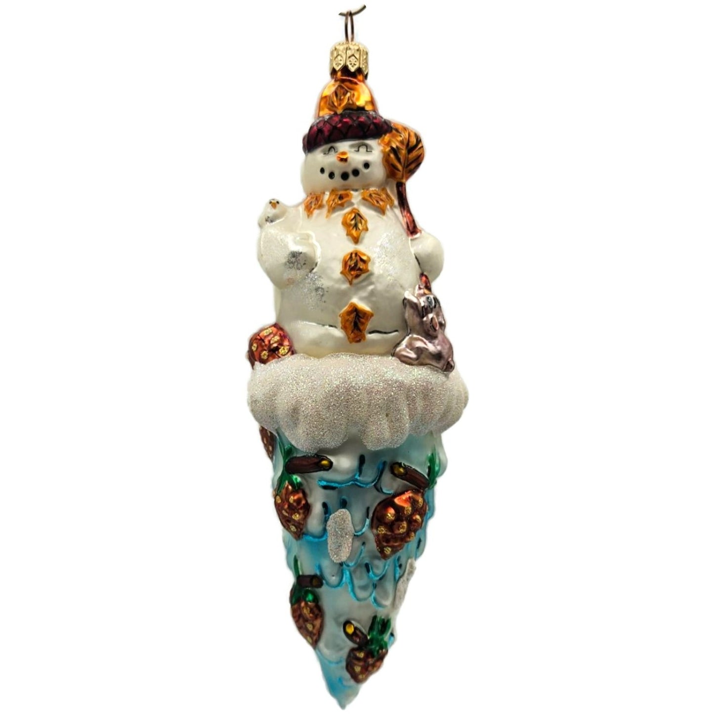 Christopher Radko Carlton Cicle Snowman Christmas Tree Ornament 99-714-0
