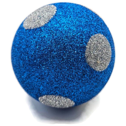 Patricia Breen Egg Blue Silver Polka Dot Easter Christmas Tree Ornament TCS