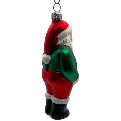 Patricia Breen Workshop Santa Claus Green Shirt Red Hat Pants Christmas Ornament