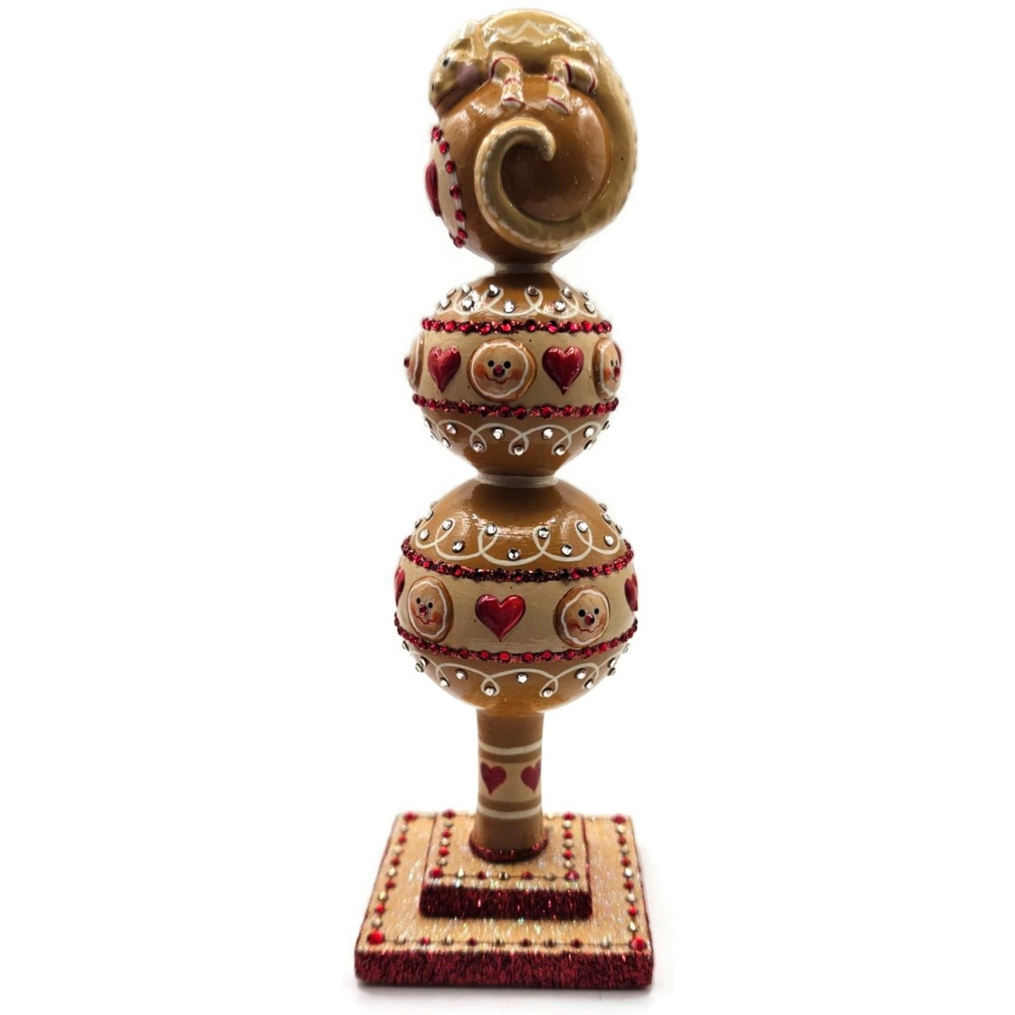 Patricia Breen Miniature Chameleon Finial Gingerbread Christmas Tree Topper