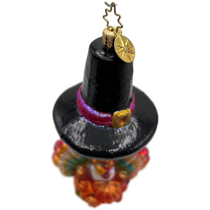 Christopher Radko Hats Off to Tom Thanksgiving Christmas Tree Ornament 02-0297-0