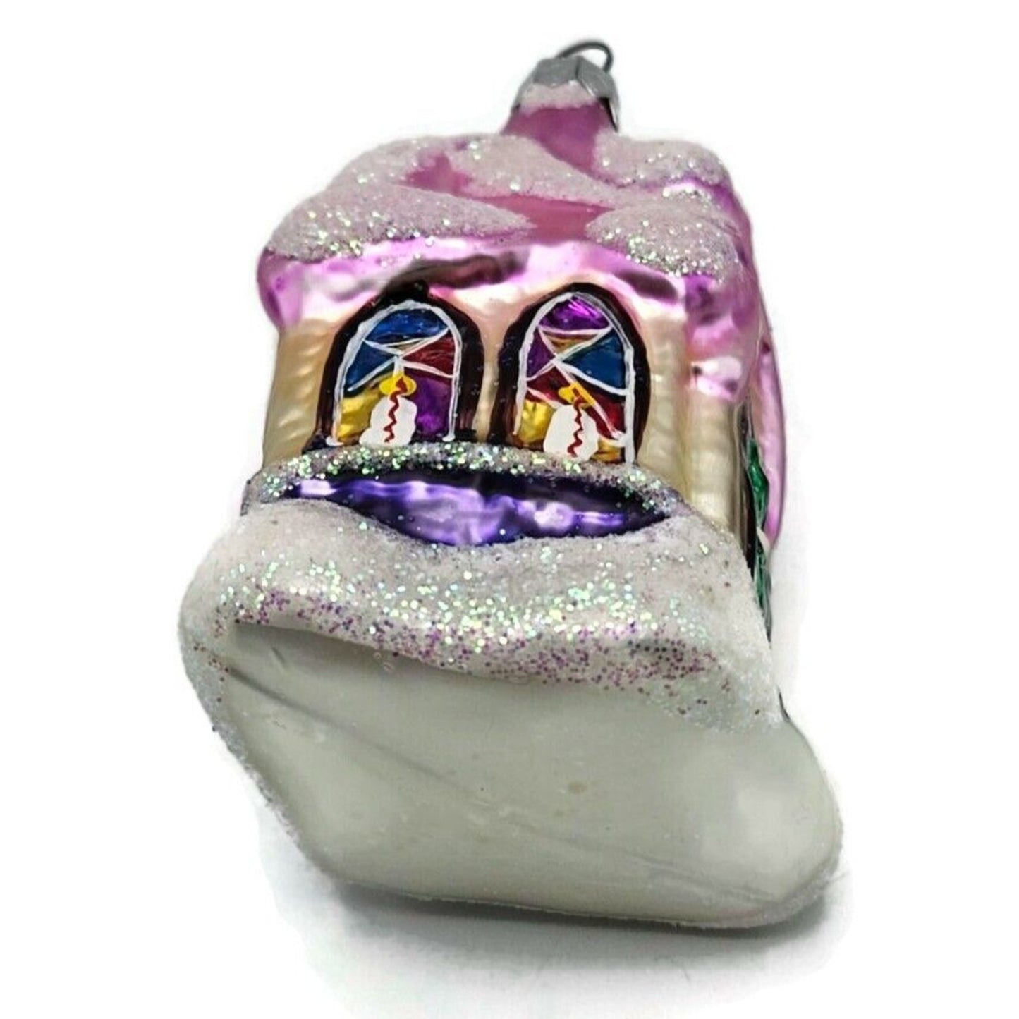 Christopher Radko Midnight Mass Pink Purple Chapel Christmas Ornament 94-913-2