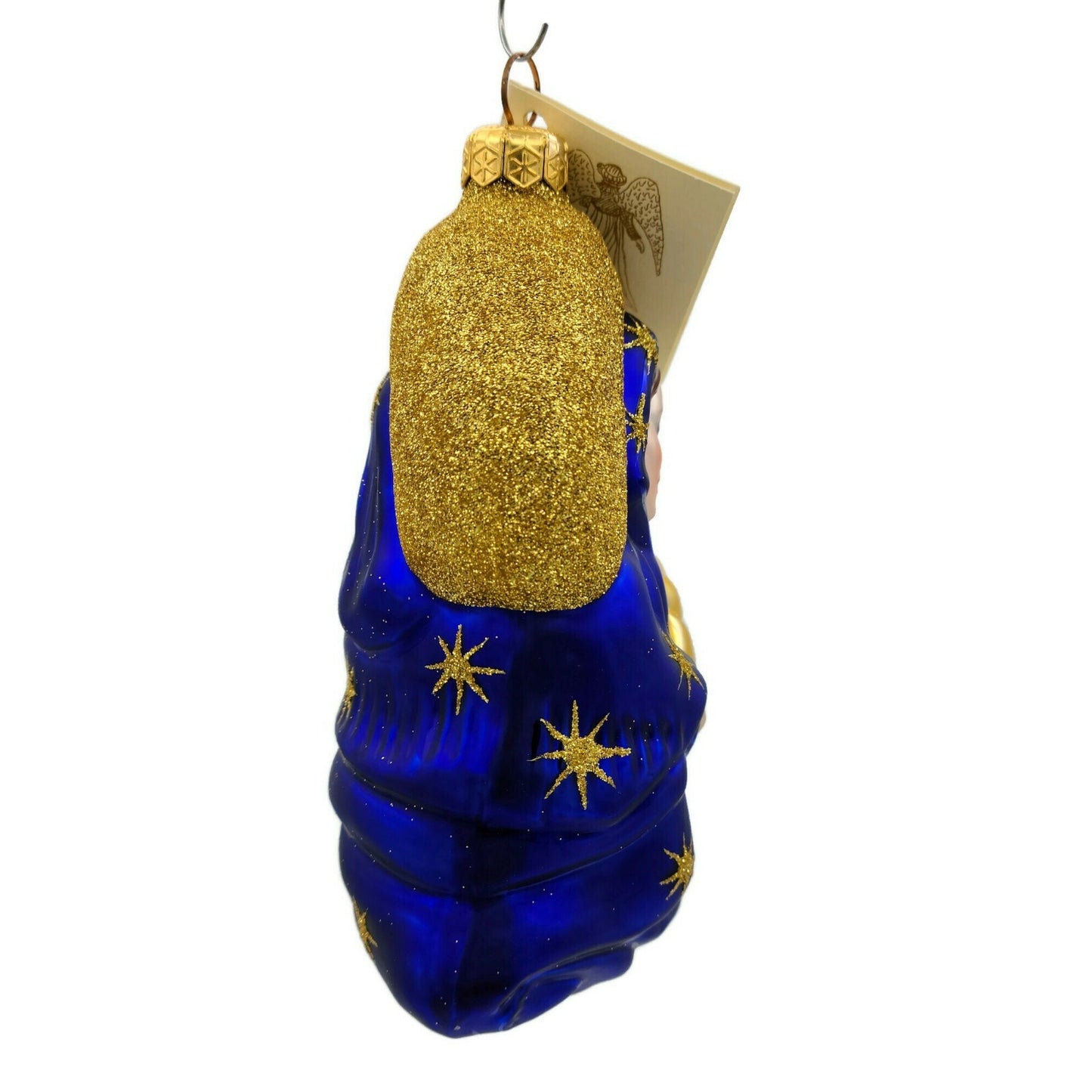 Patricia Breen Madonna of the Night Baby Jesus Blue Gold Star Christmas Ornament