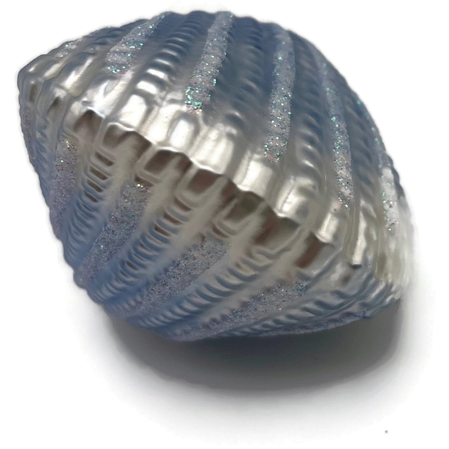 Patricia Breen A Walk On The Beach Blue Shell Summer Nautical Christmas Ornament