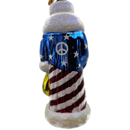 Christopher Radko Mini Patriotic Russian Santa Peace Christmas Ornament 3010749