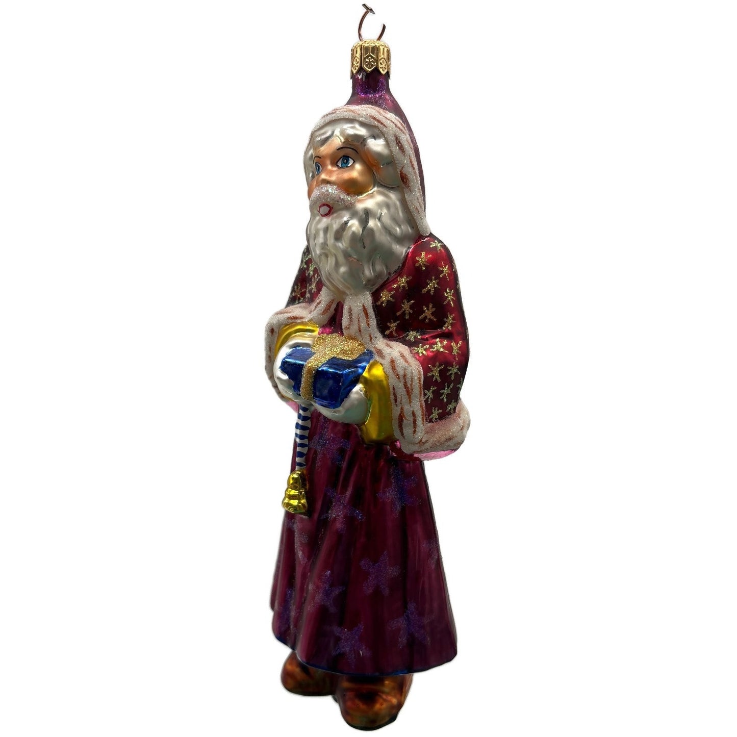 Christopher Radko Velvet Plum Nicholas Santa Christmas Tree Ornament 98-104-0