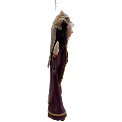 Gladys Boalt Maid Marion Robin Hood Handmade Fabric Christmas Ornament Signed
